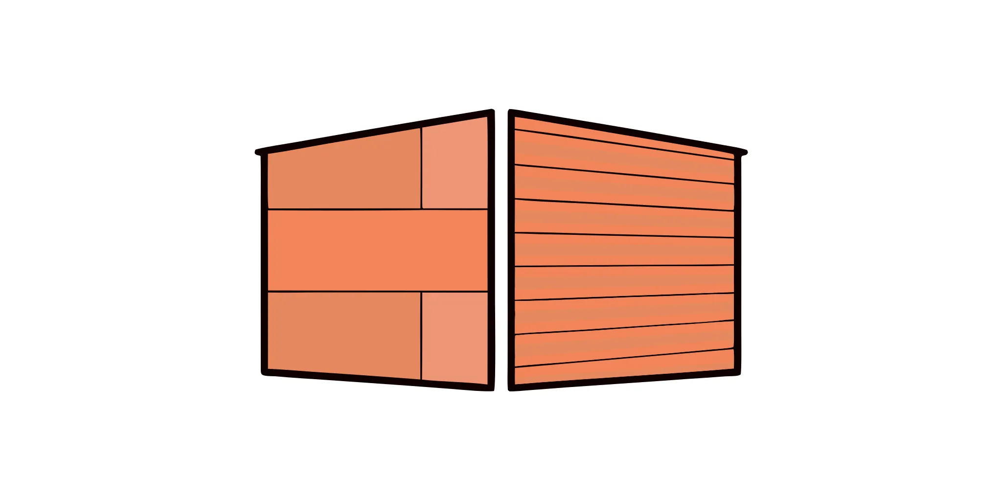 A side-by-side comparison of Hardie Board vs fiber cement siding textures and colors.