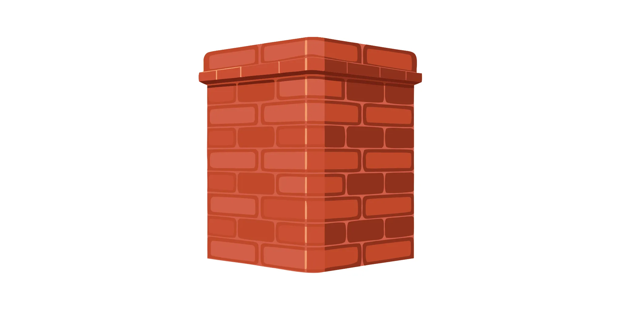 How long it takes to repoint a chimney with damaged mortar.