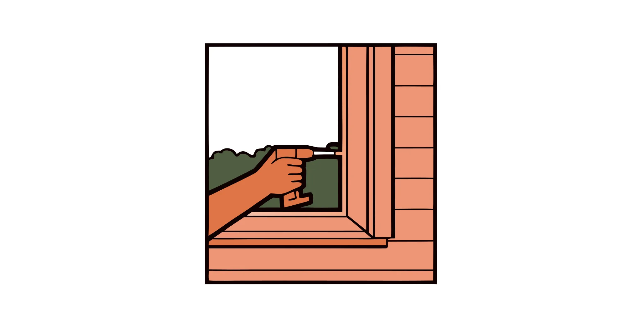 A professional window replacement technician sealing a window frame to block outdoor noise leaks.