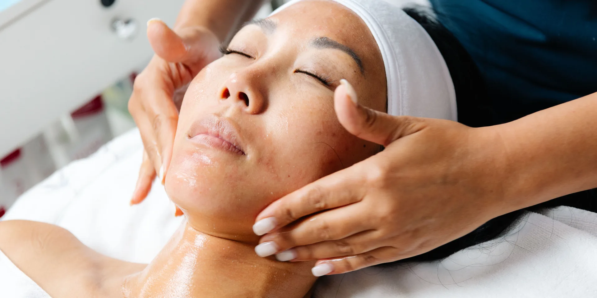 Warm, natural skincare treatment setting at OC Skin Care Center
