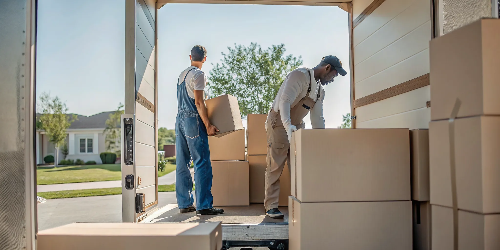 Organized home showing how to prepare for movers