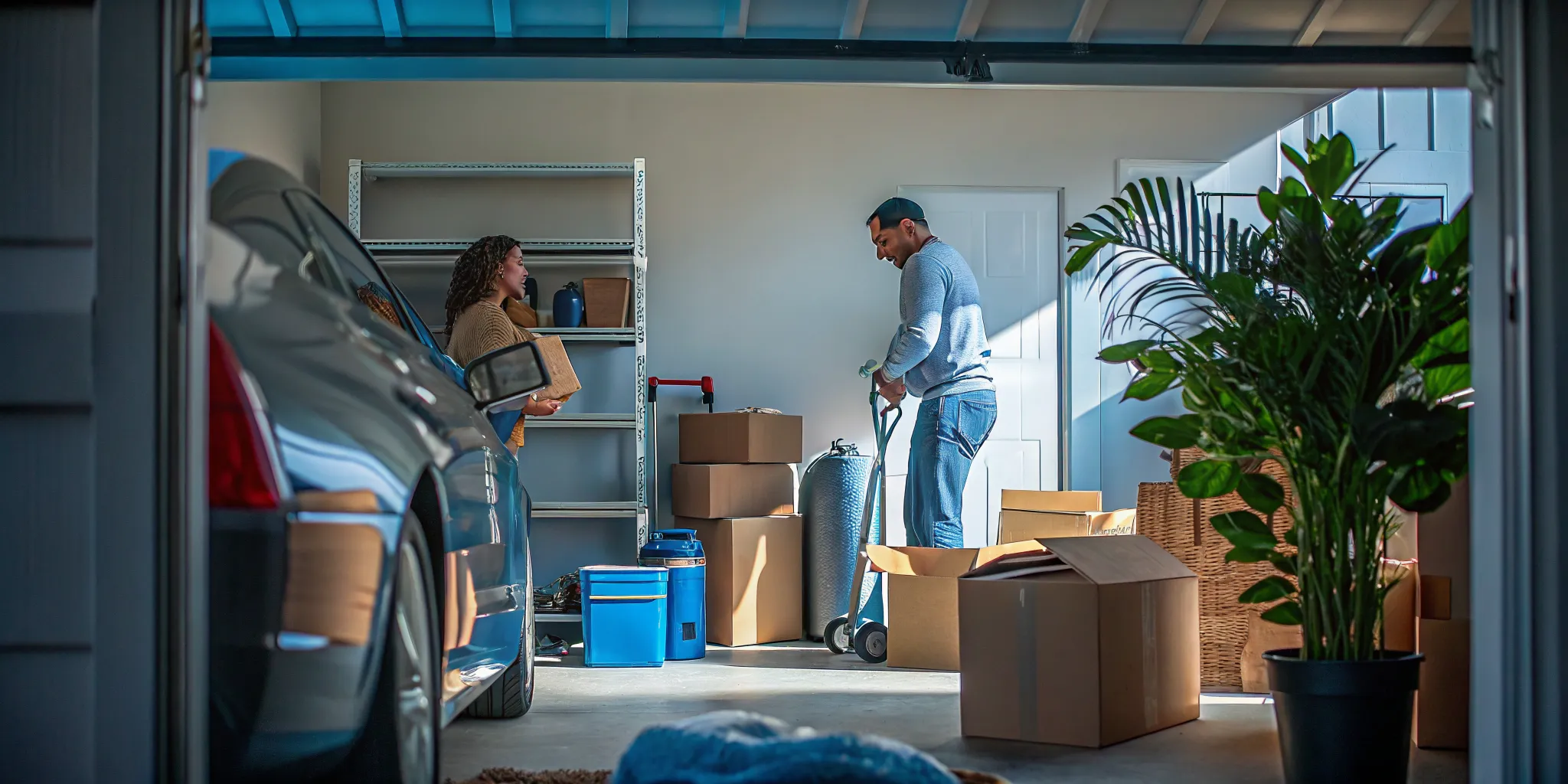 Hazardous household items separated from moving boxes before moving day