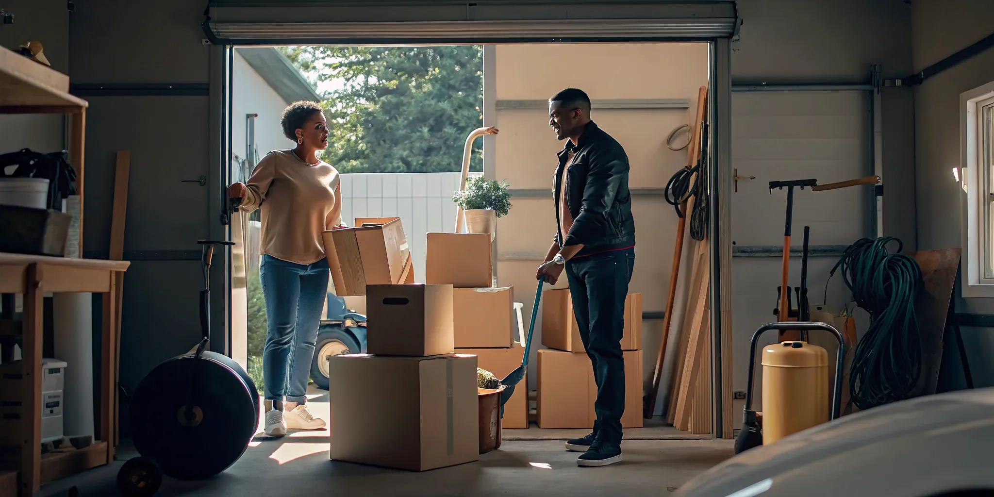 Restricted household items kept separate from moving boxes