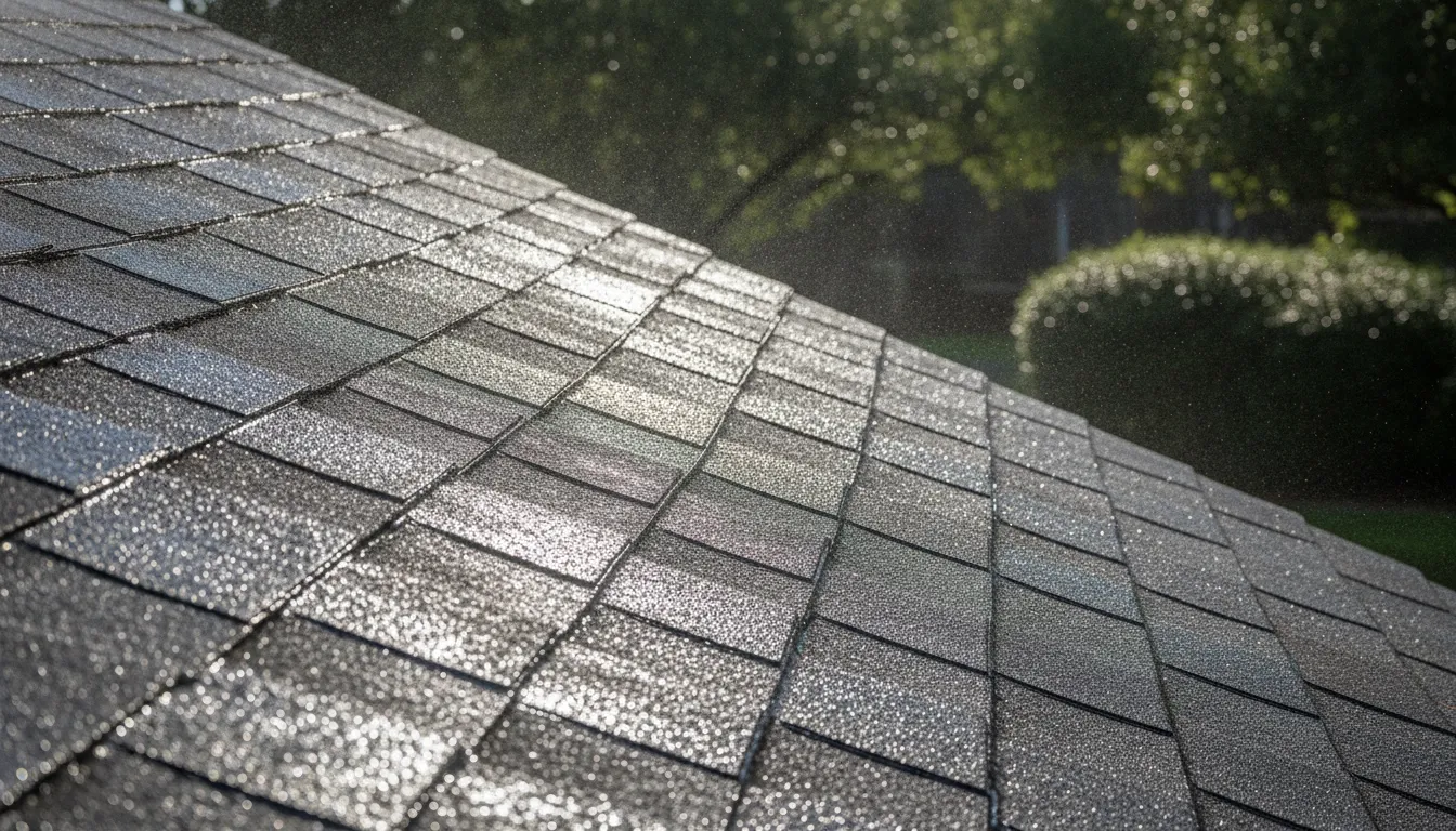 Clean roof shingles on a Southlake Texas home