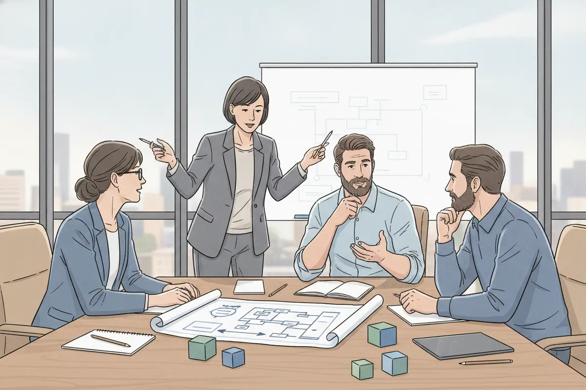 Business and technology stakeholders compare a Salesforce roadmap with customer and operational priorities