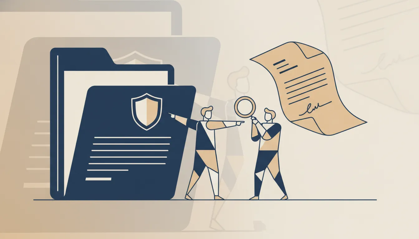 A buyer comparing a firm contract folder with a single consultant agreement