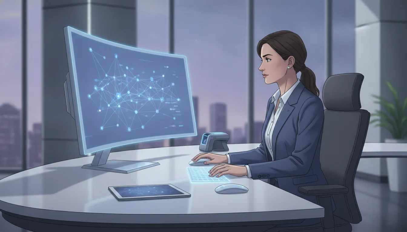 Advisor reviewing a connected financial services client household journey