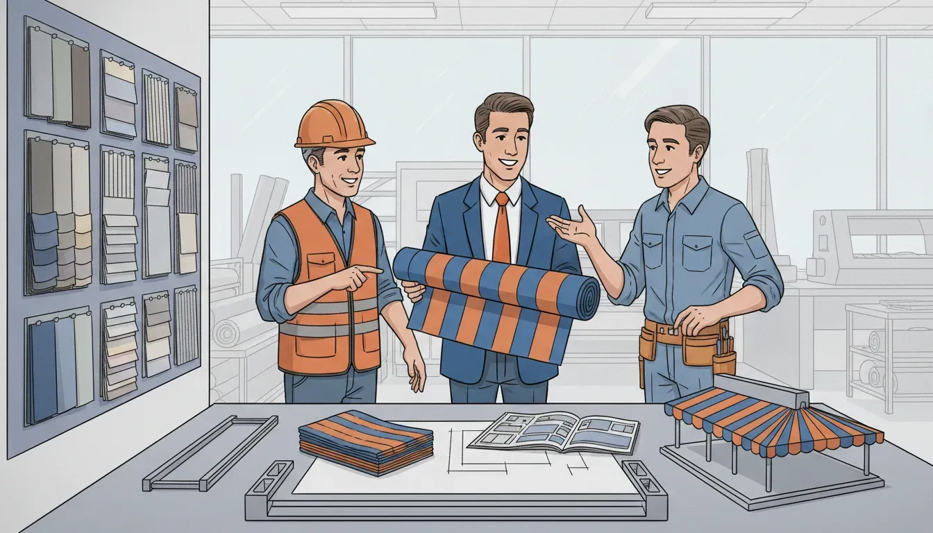 Salesforce CRM for awnings and shading manufacturers coordinating custom fabric orders