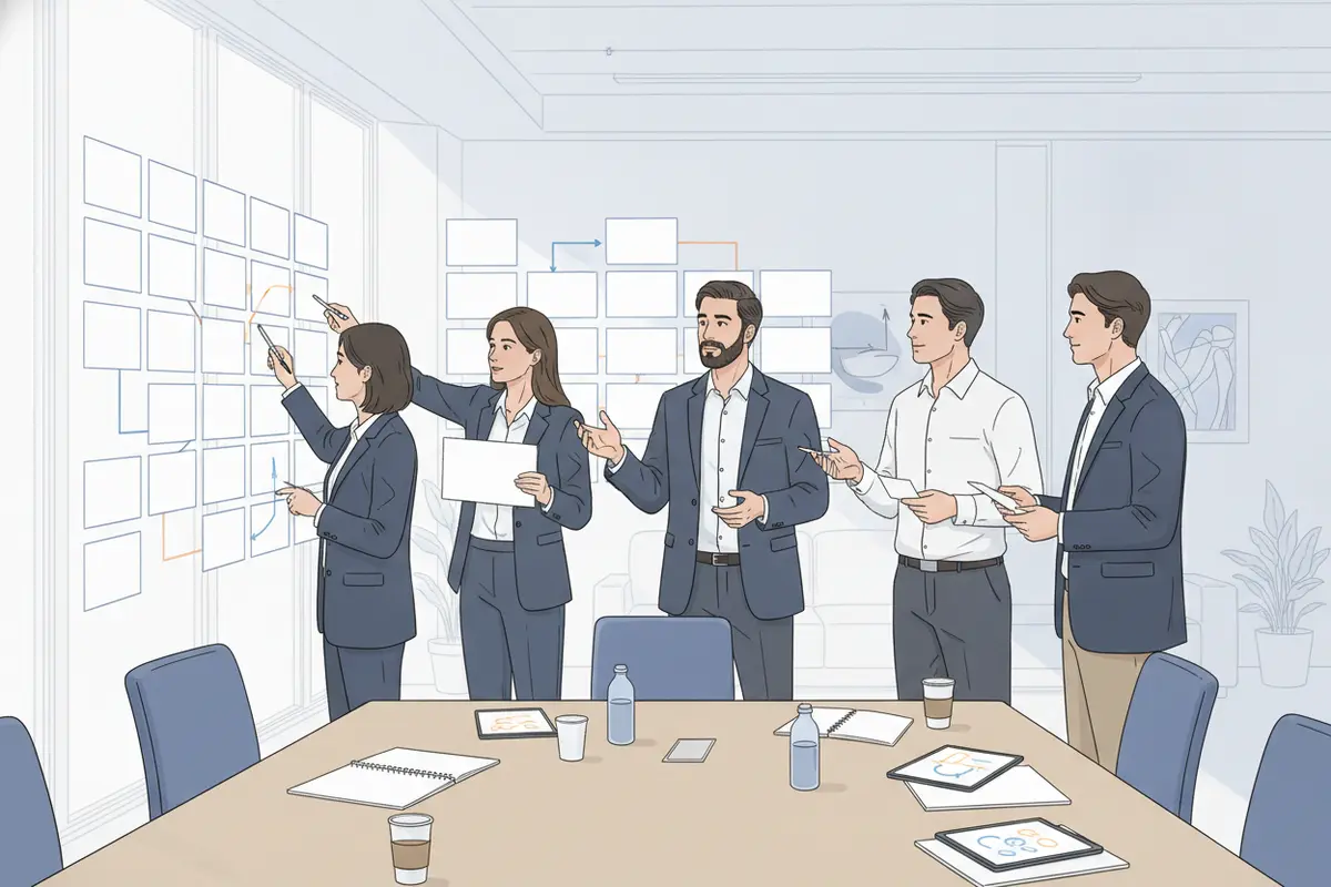 Salesforce discovery workshop with business and technical stakeholders