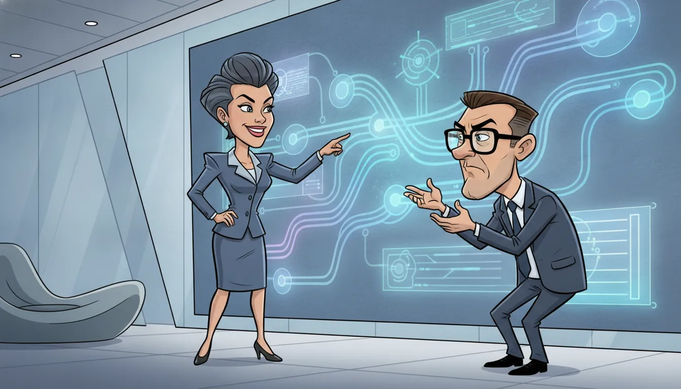 Business and technical leaders reviewing Salesforce data and workflow risks