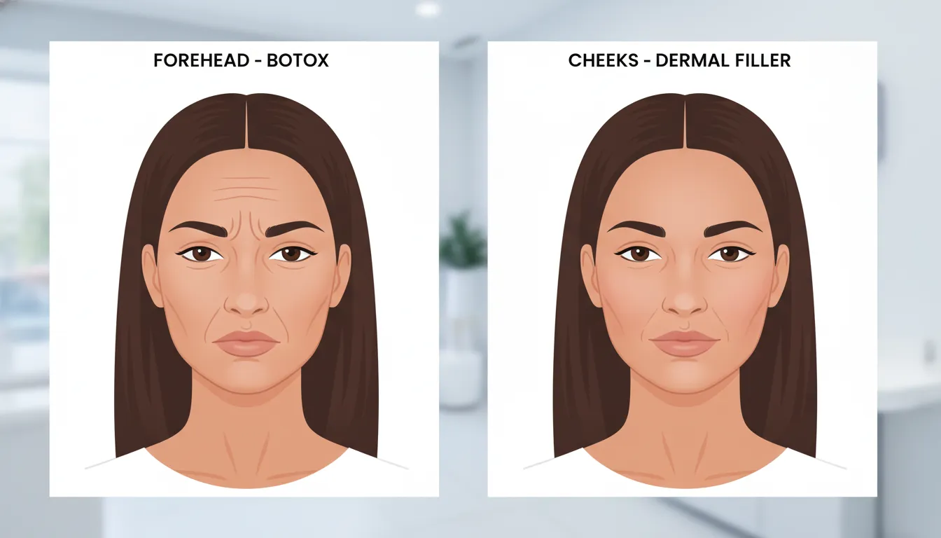Botox vs dermal fillers comparison for a first-time client