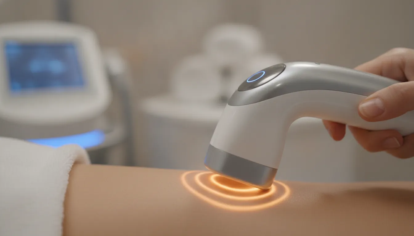 Warming sensation and comfortable skin tightening during a Venus Bliss body contouring session