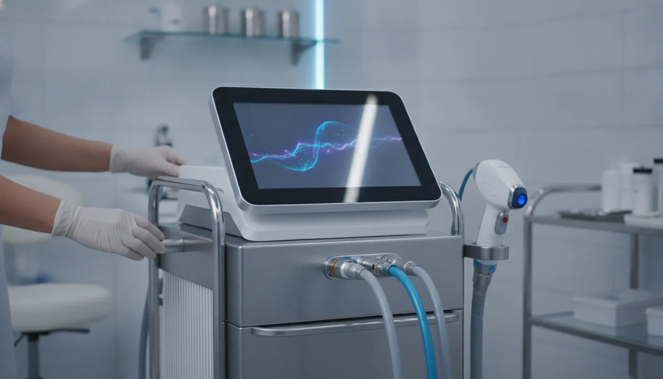 Aerolase Neo Elite laser device in a modern medspa treatment room