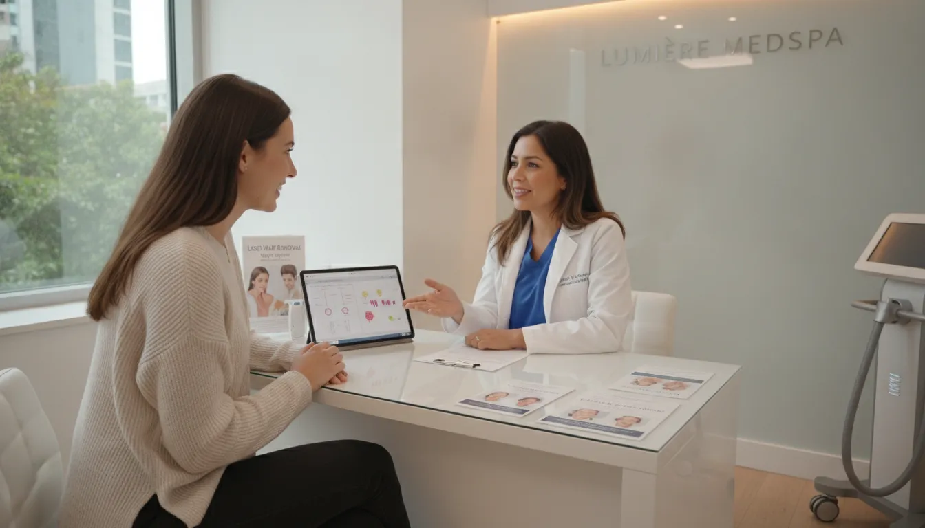 LightRx consultation room for Aerolase Neo Elite treatment planning