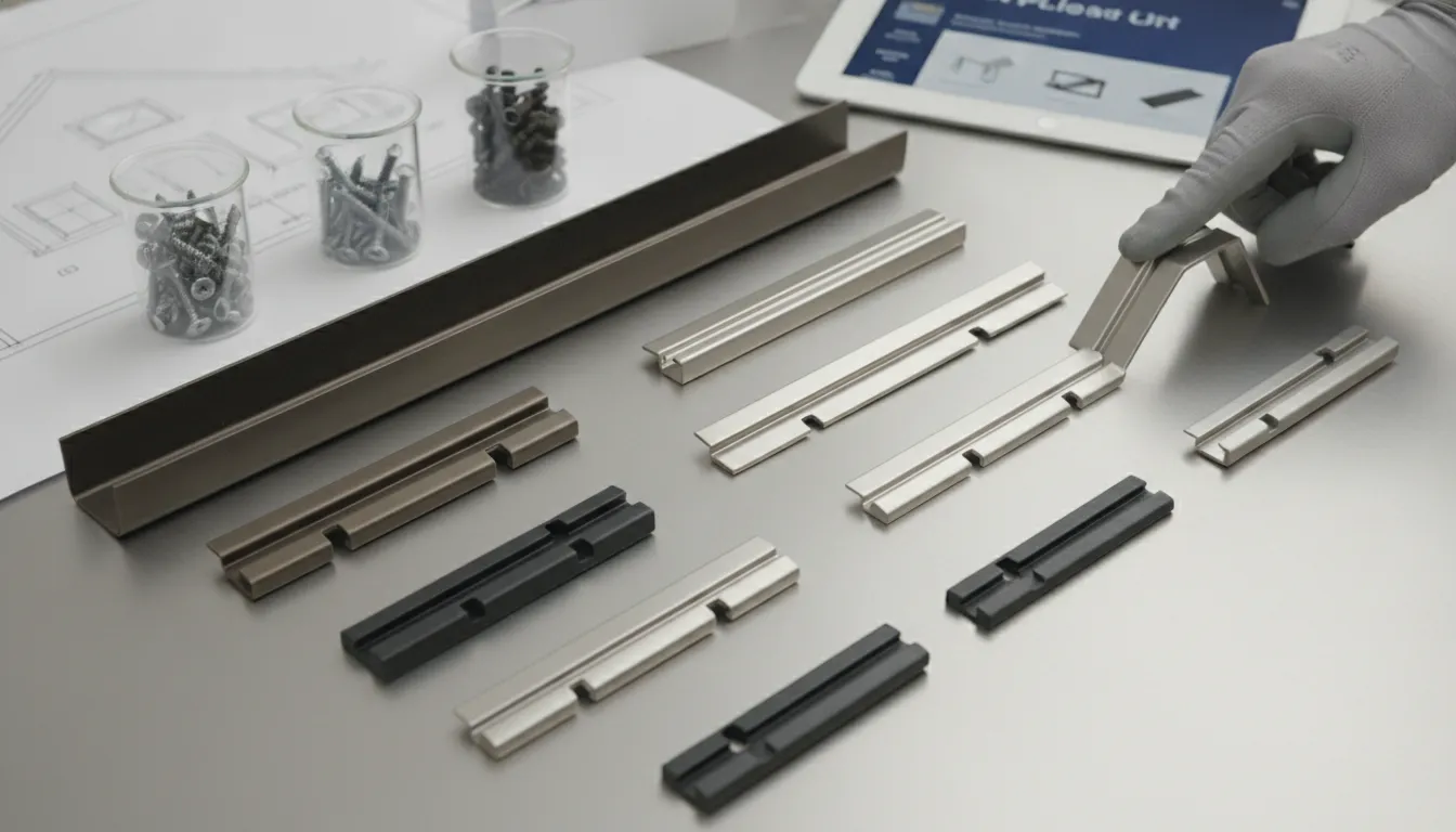 Best gutter hangers for replacement in various materials, with screws and installation tools.