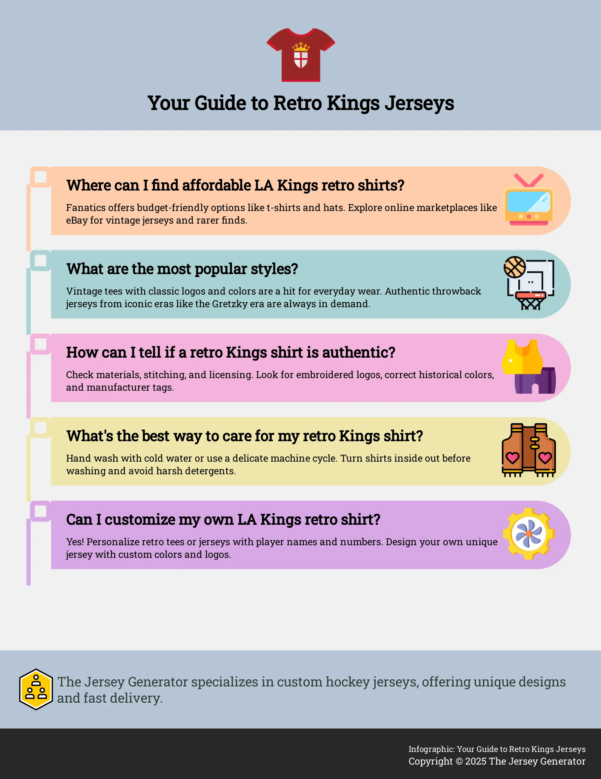 Infographic: Finding, Buying, and Caring for Your Retro Kings Jersey