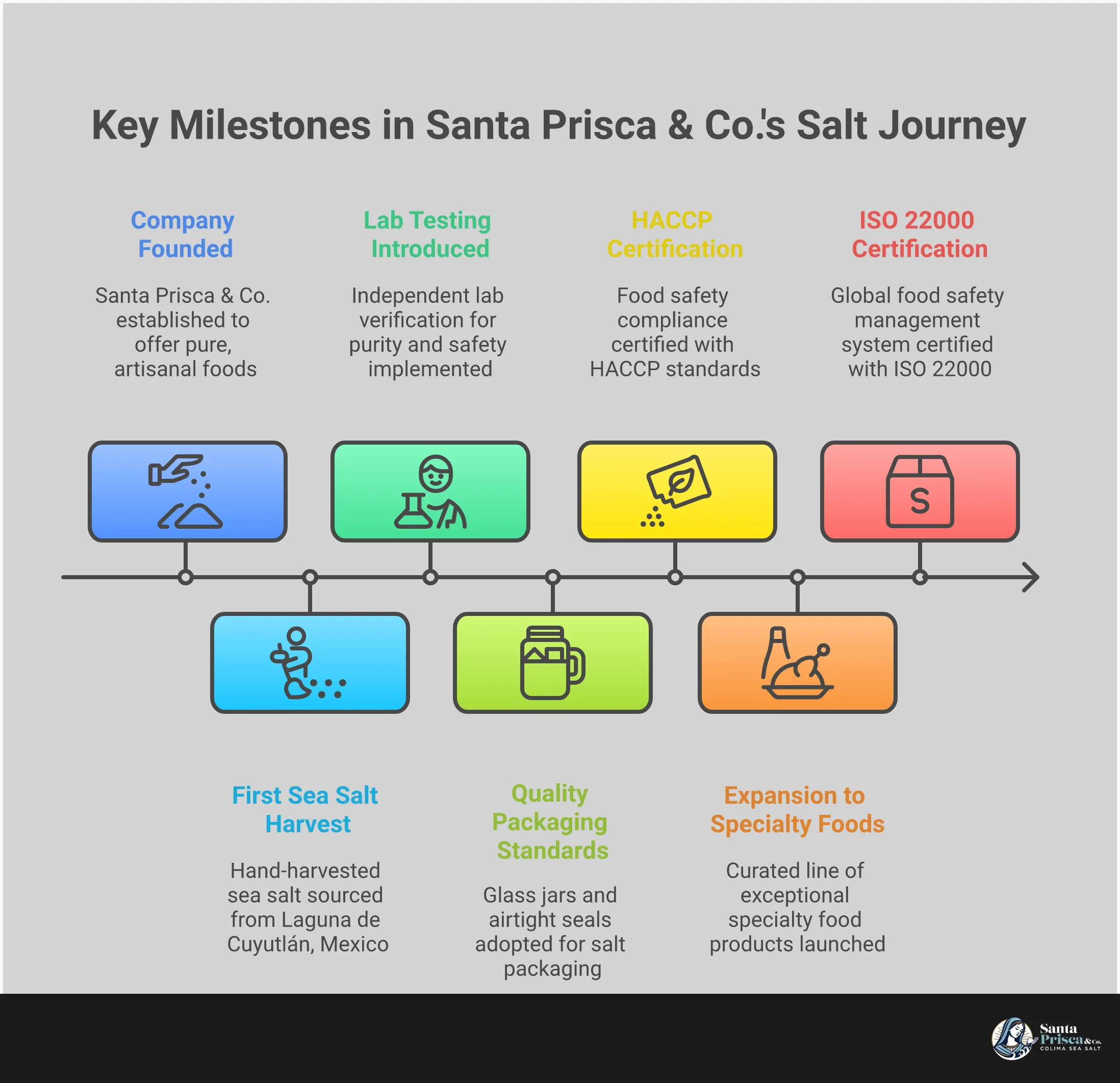 Comprehensive infographic showing four key areas for evaluating salt purity: third-party lab testing verification with specific contaminant limits, source environment assessment including protected harvesting locations, ingredient label analysis highlighting single-ingredient requirements, and quality packaging standards emphasizing non-reactive materials. Each section includes specific tools, methods, and criteria for identifying truly pure, unrefined salt free from additives and contaminants.